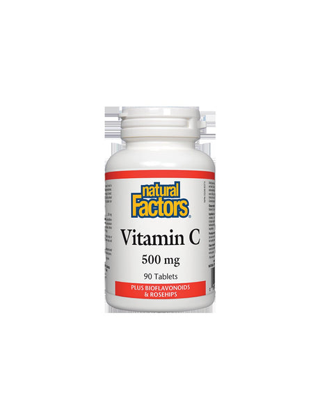 Vitamin C 500 mg + Rose Hips - 90 Tablets - Nutra Best Europe