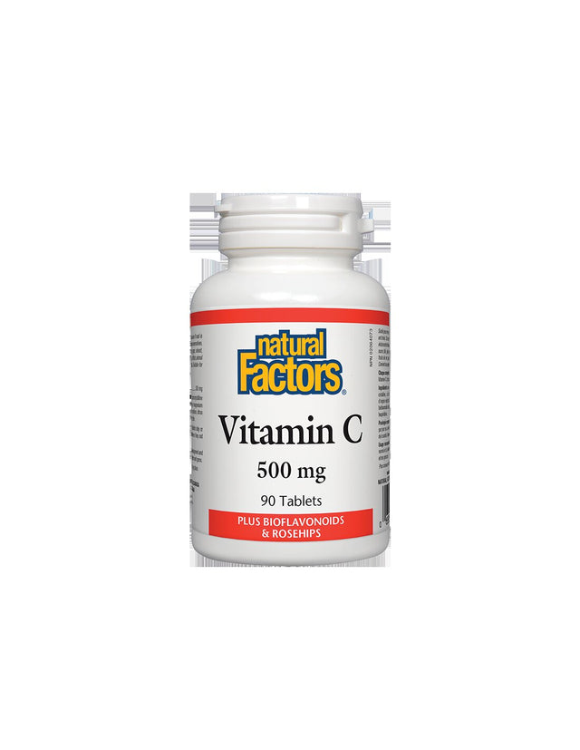 Vitamin C 500 mg + Rose Hips - 90 Tablets - Nutra Best Europe