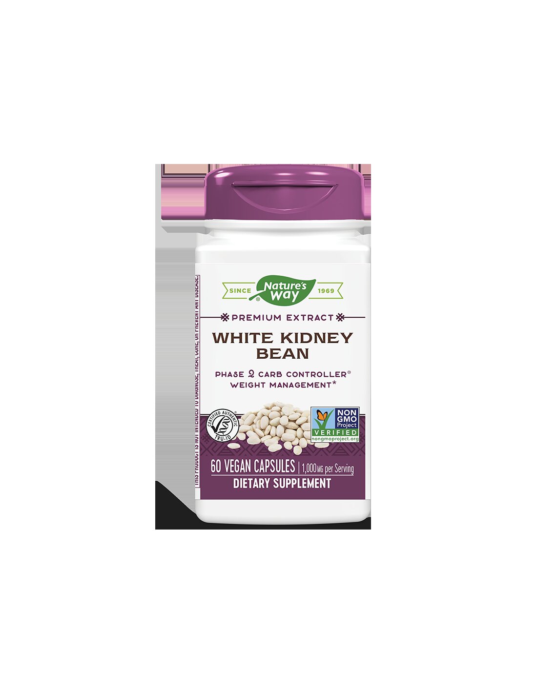 White Kidney Bean 500 mg x 60 capsules Nature's Way - Nutra Best Europe