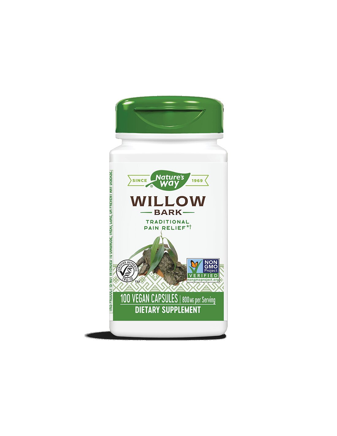 Willow Bark 400 mg - 100 capsules - Nutra Best Europe