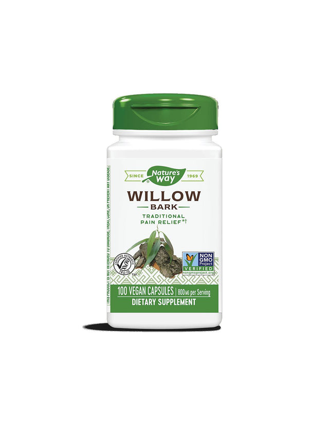 Willow Bark 400 mg - 100 capsules - Nutra Best Europe