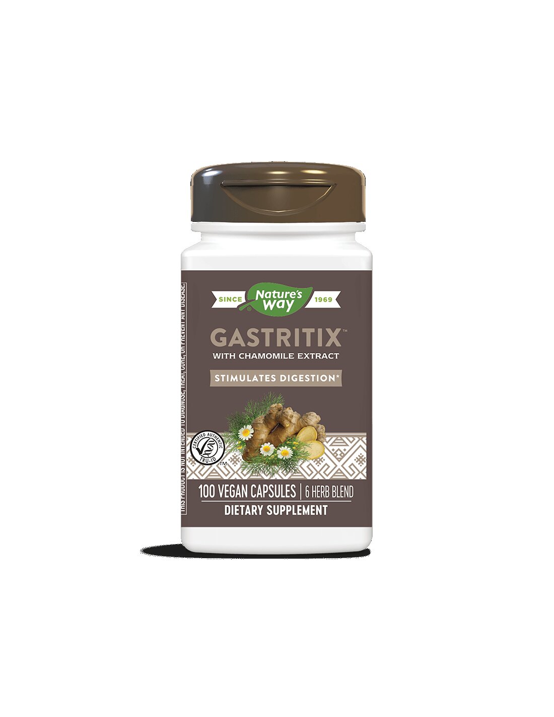 Gastritix™ - Gastritix™ Herbal Formula Against Gas and Bloating, 100 Capsules Nature's Way - Nutra Best Europe