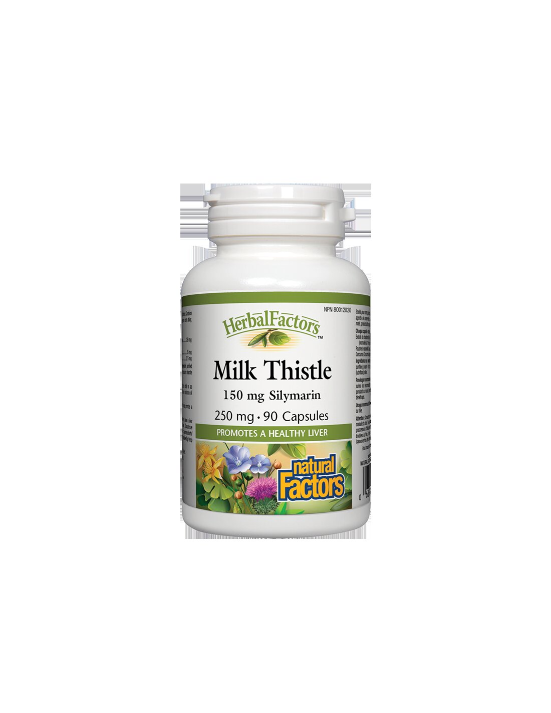 Milk Thistle, 250 mg, 90 capsules Natural Factors - Nutra Best Europe