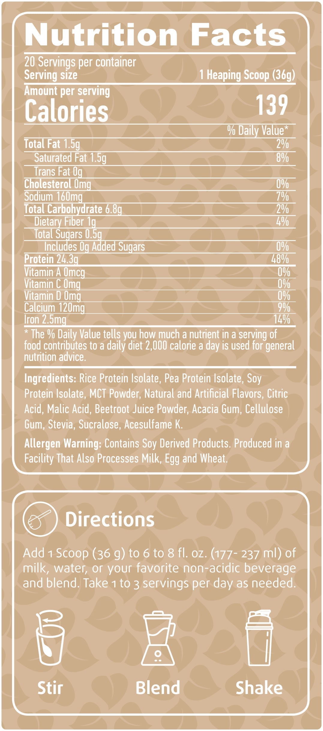 Vegan Protein - 0.750 kg - Nutra Best Europe