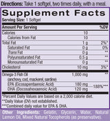 Omega-3 Fish Oil 1000mg. 60 Softgels - Nutra Best Europe