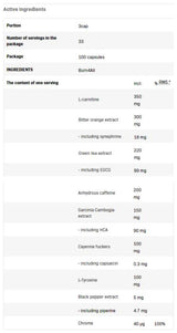 Burn4All | Thermogenic Fat Reducer - 100 capsules - Nutra Best Europe