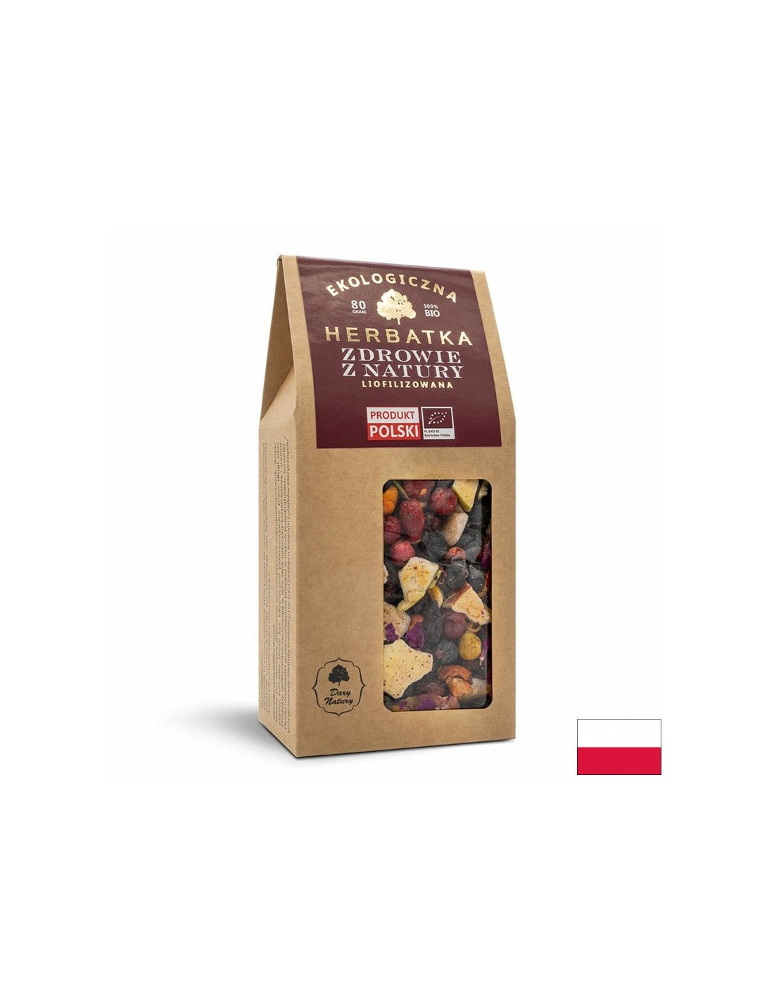 Fagyasztva szárított tea "Egészség a természetből" Bio, 80 g <tc>Dary Natury</tc>