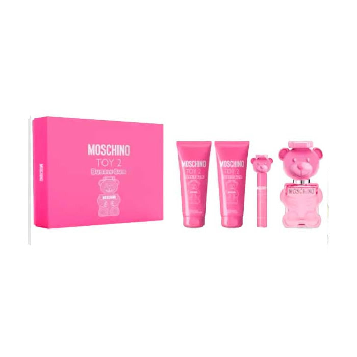 Moschino Toy 2 Bubble Gum Eau De Toilette Spray 100ml Set 4 Pieces - Nutra Best Europe