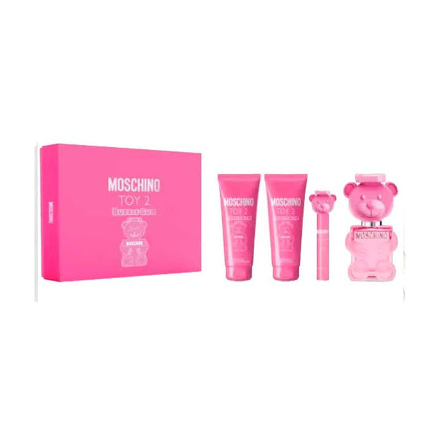 Moschino Toy 2 Bubble Gum Eau De Toilette Spray 100ml Set 4 Pieces - Nutra Best Europe
