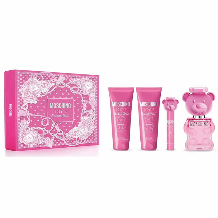 Moschino Toy 2 Bubblegum Eau de Toilette Spray 100ml Set 4 Pieces - Nutra Best Europe