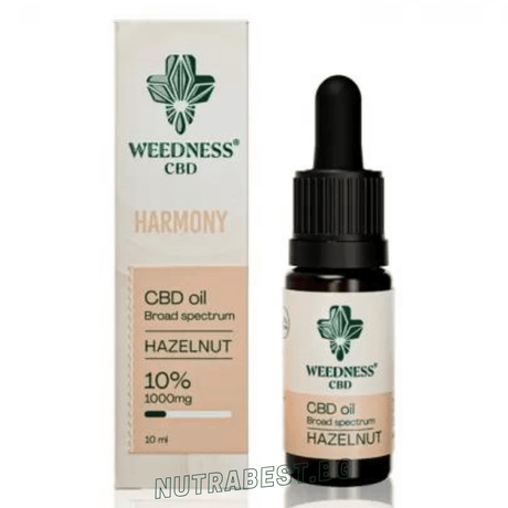 Harmony CBD масло 10% /1000 мг/ Лешник (10ml) Weedness CBD - Nutra Best Europe