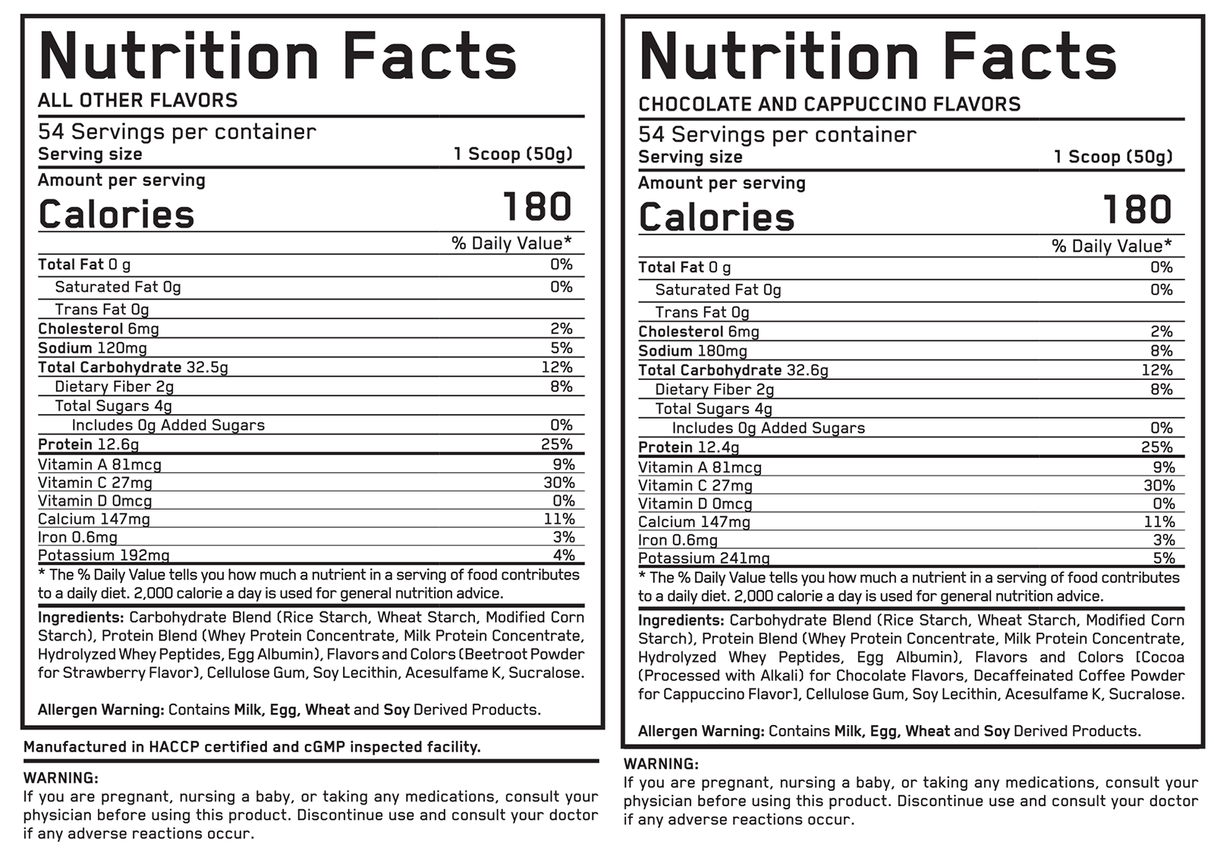 Mass Build Gainer / Bag - 2.72 KG - Nutra Best Europe
