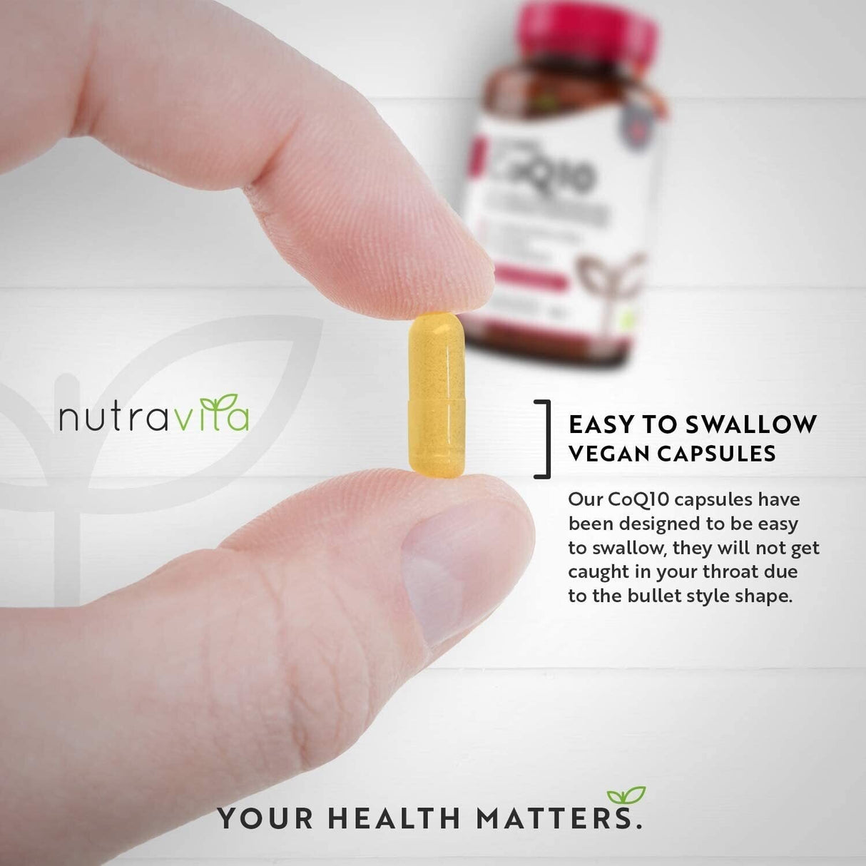 CoQ10 200 mg (Ubiquinone) /120 capsules, 120 days/ Nutravita - Nutra Best Europe