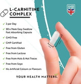 L-Carnitine /L-Tartrate/ Complex /150 capsules, 75 doses/ Nutravita - Nutra Best Europe