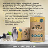 Fiber Complex Powder - BlackBerry Flavor /200 g, 40 doses/ Nutravita - Nutra Best Europe