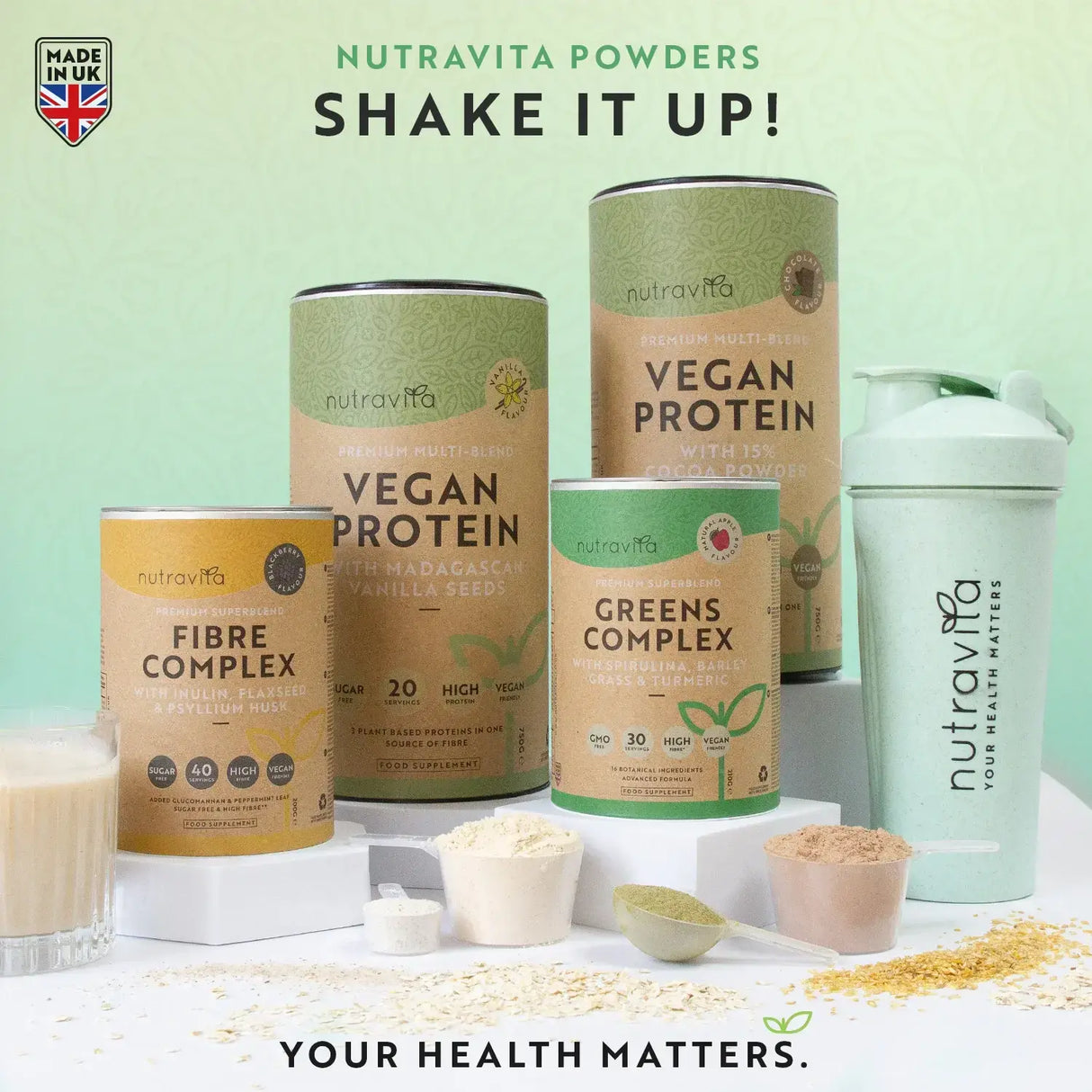 Fiber Complex Powder - BlackBerry Flavor /200 g, 40 doses/ Nutravita - Nutra Best Europe