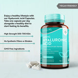Hyaluronic Acid 600 mg / Hyaluronic Acid 600mg /90 capsules, 90 days/ Nutravita - Nutra Best Europe