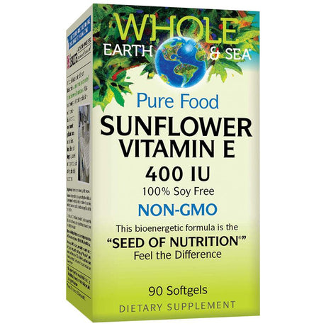 Sunflower Vitamin E 400 IU 90 Gel capsules - Nutra Best Europe