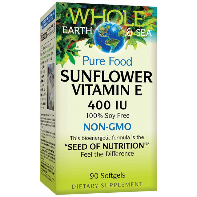 Sunflower Vitamin E 400 IU 90 Gel capsules - Nutra Best Europe
