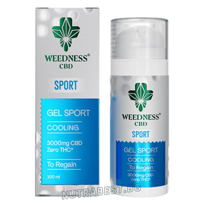 Спортен охлаждащ гел 3000mg CBD | 0% THC (100ml)  Weedness CBD - Nutra Best Europe