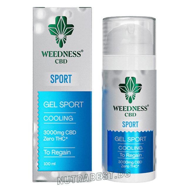 Спортен охлаждащ гел 3000mg CBD | 0% THC (100ml)  Weedness CBD - Nutra Best Europe