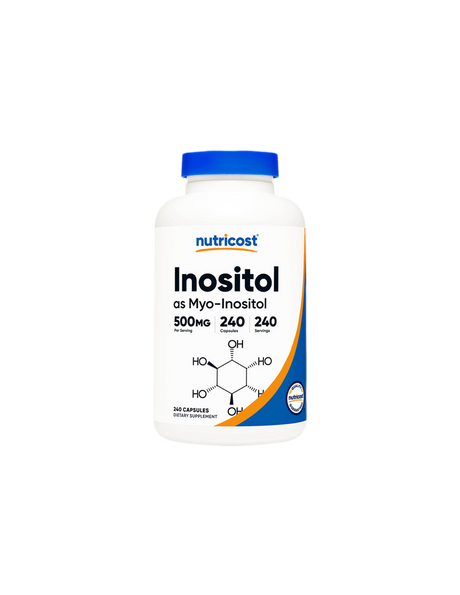 Hormonal Imbalance - Inositol (Myo Inositol/Vitamin B8), 500mg/240 Capsules Nutricost - Nutra Best Europe