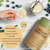 Vegan Protein + Enzymes - 750 g (Vanilla) Nutravita - Nutra Best Europe