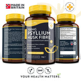 Psyllium Husk Fiber 700mg 180 Vcaps Nutravita - Nutra Best Europe