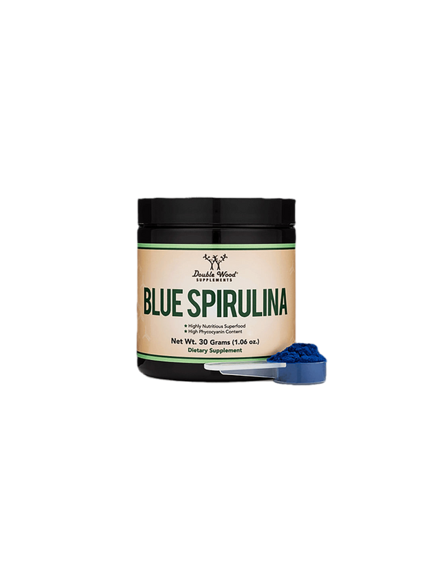 Blue spirulina Powder, 30 g Double Wood - Nutra Best Europe