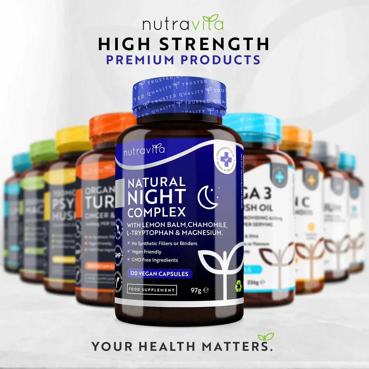 Natural Night Sleep Complex 120 Vcaps. Nutravita - Nutra Best Europe