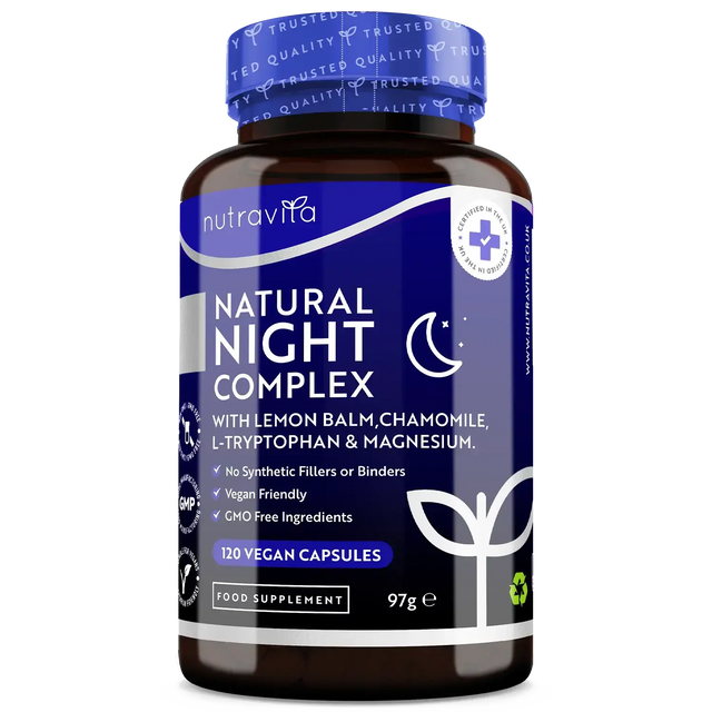 Natural Night Sleep Complex 120 Vcaps. Nutravita - Nutra Best Europe