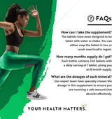 L-Lysine 1100mg 240 Vegan Tablets - Nutra Best Europe