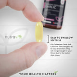 Garlic (odorless) 15000 mg (12-18% allicin) - 180 soft capsules - Nutra Best Europe