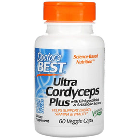 Ultra Cordyceps Plus | With Artichoke & Ginkgo Biloba - 60 capsules - Nutra Best Europe