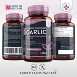Garlic (odorless) 15000 mg (12-18% allicin) - 180 soft capsules - Nutra Best Europe