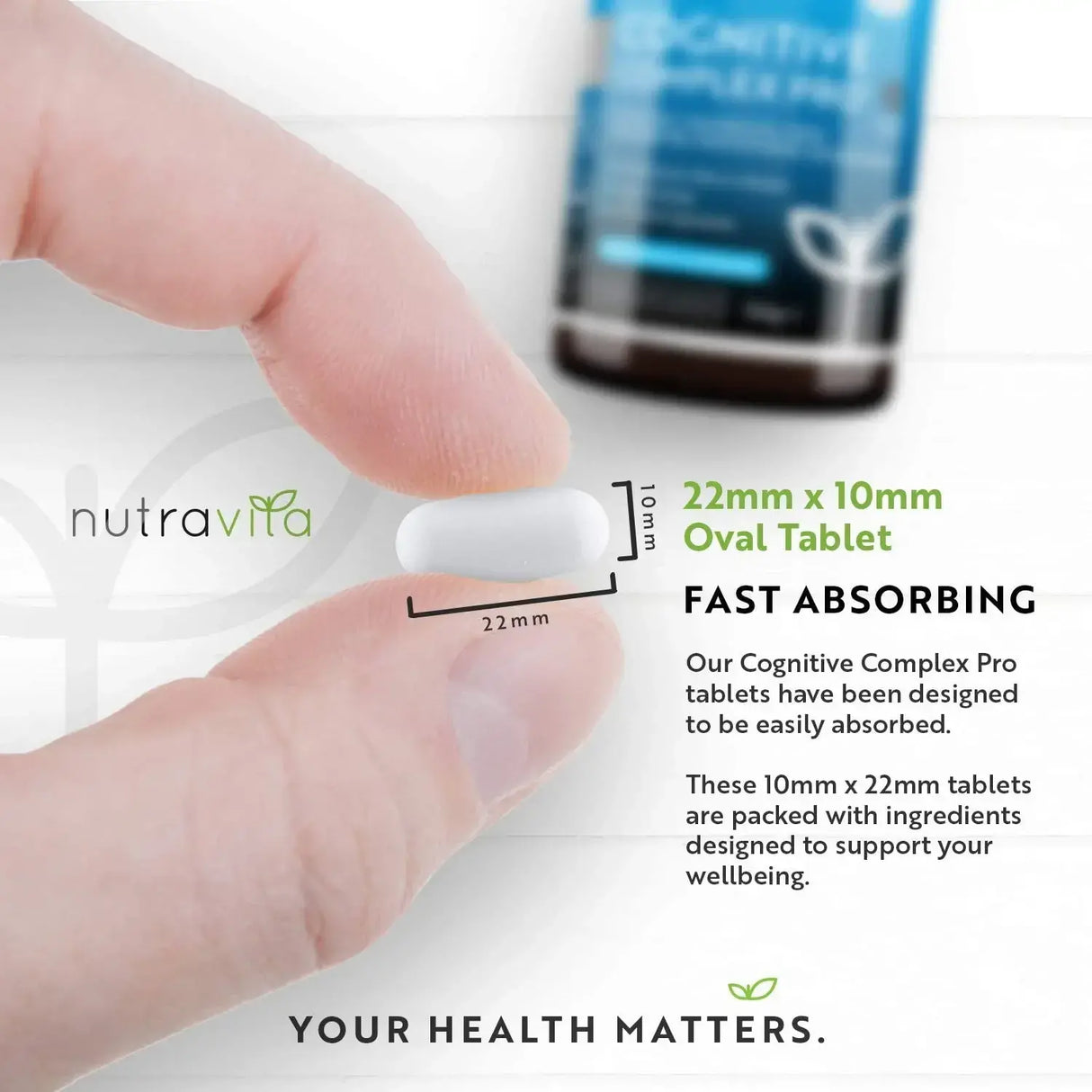 Cognitive Complex Pro 180 Vegan Tablets - Nutra Best Europe