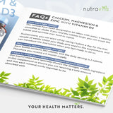 Calcium, Magnesium, Zinc and Vitamin D3 - 365 tablets - Nutra Best Europe