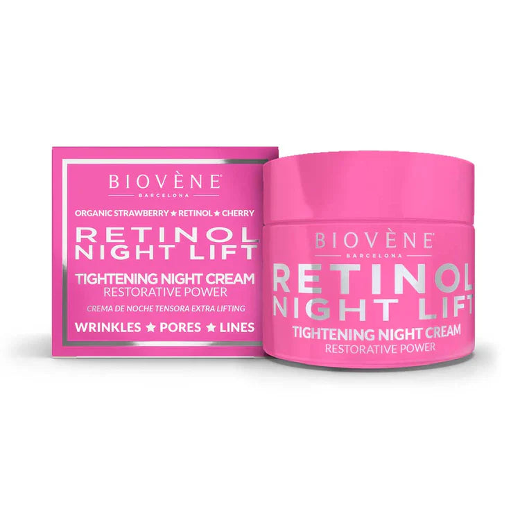 Retinol night firming cream with active ingredients for regeneration 50 ml - Nutra Best Europe