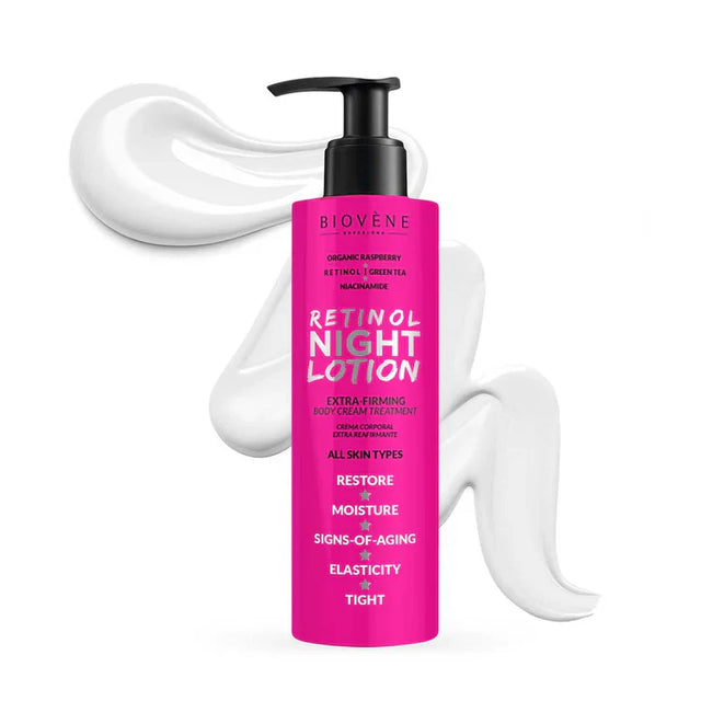 Retinol night body lotion with extra firming effect and raspberry 200 ml - Nutra Best Europe