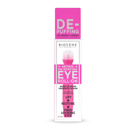 Retinol eye roller with cherry to reduce puffiness 15 ml - Nutra Best Europe