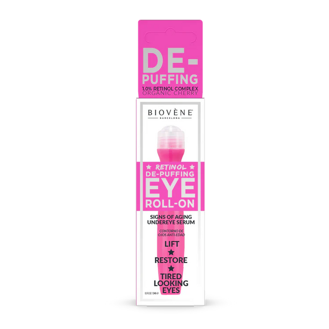 Retinol eye roller with cherry to reduce puffiness 15 ml - Nutra Best Europe