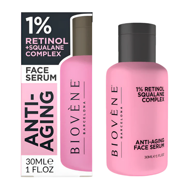 Retinol serum with squalane for smoothing wrinkles and fine lines 30 ml - Nutra Best Europe