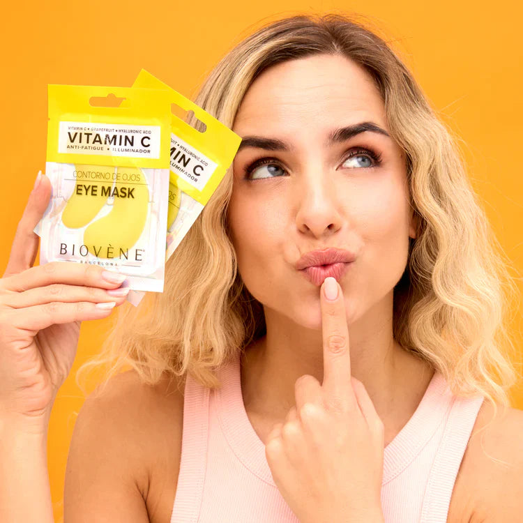 Vitamin C eye mask with grapefruit and hyaluronic acid for a fresh look 1 pair - Nutra Best Europe