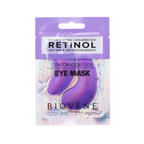 Retinol eye mask with peptides and hyaluronic acid for rejuvenation 1 pair - Nutra Best Europe
