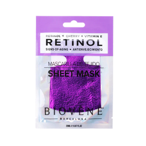 Retinol mask with cherries and vitamin E to reduce signs of aging 1 pair - Nutra Best Europe