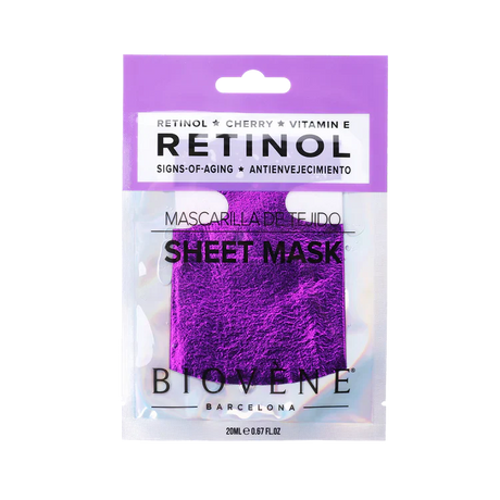 Retinol mask with cherries and vitamin E to reduce signs of aging 1 pair - Nutra Best Europe