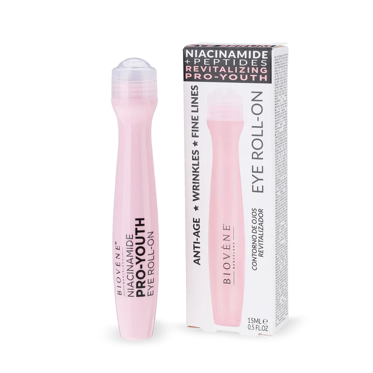 Niacinamide eye roller with peptides for wrinkle reduction 15 ml - Nutra Best Europe