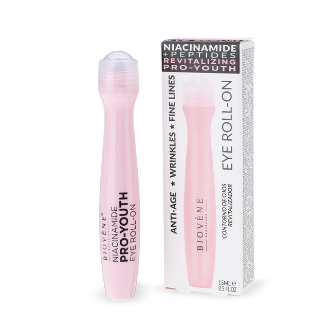 Niacinamide eye roller with peptides for wrinkle reduction 15 ml - Nutra Best Europe