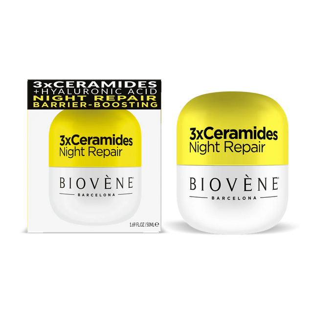 3X Night cream with ceramides for regeneration and deep hydration - 50 ml - Nutra Best Europe