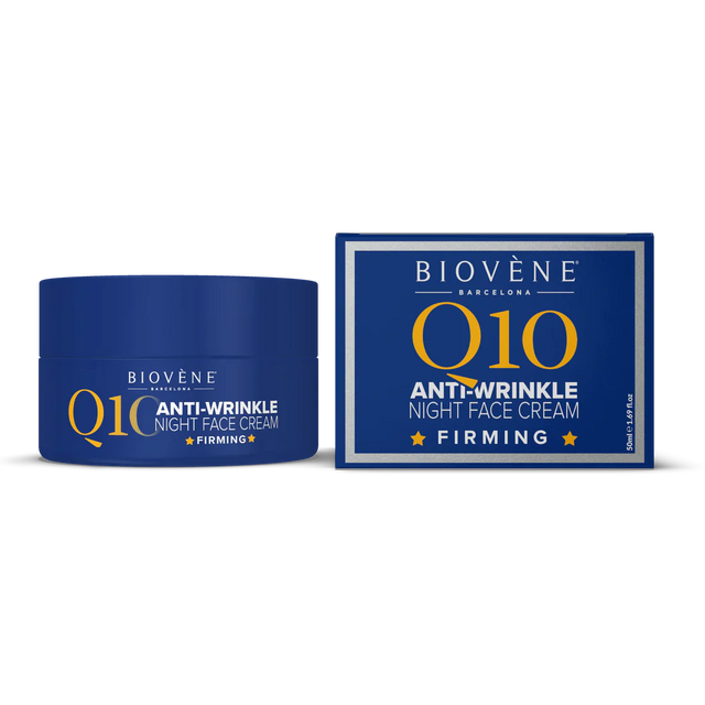 Night cream with Q10 for restoration and smoothing - 50 ml - Nutra Best Europe